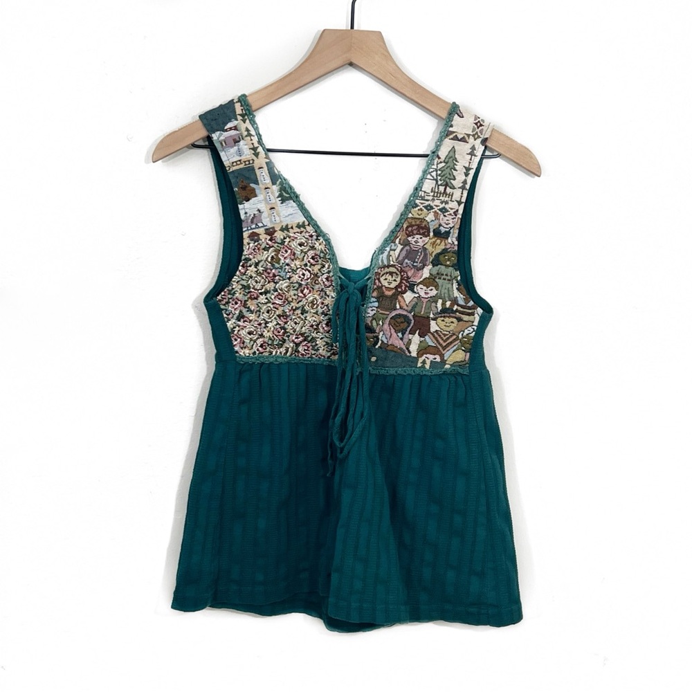 Vintage Randi Girls Mossy Green Romper With Embroidered Children Fun Summer Fit
